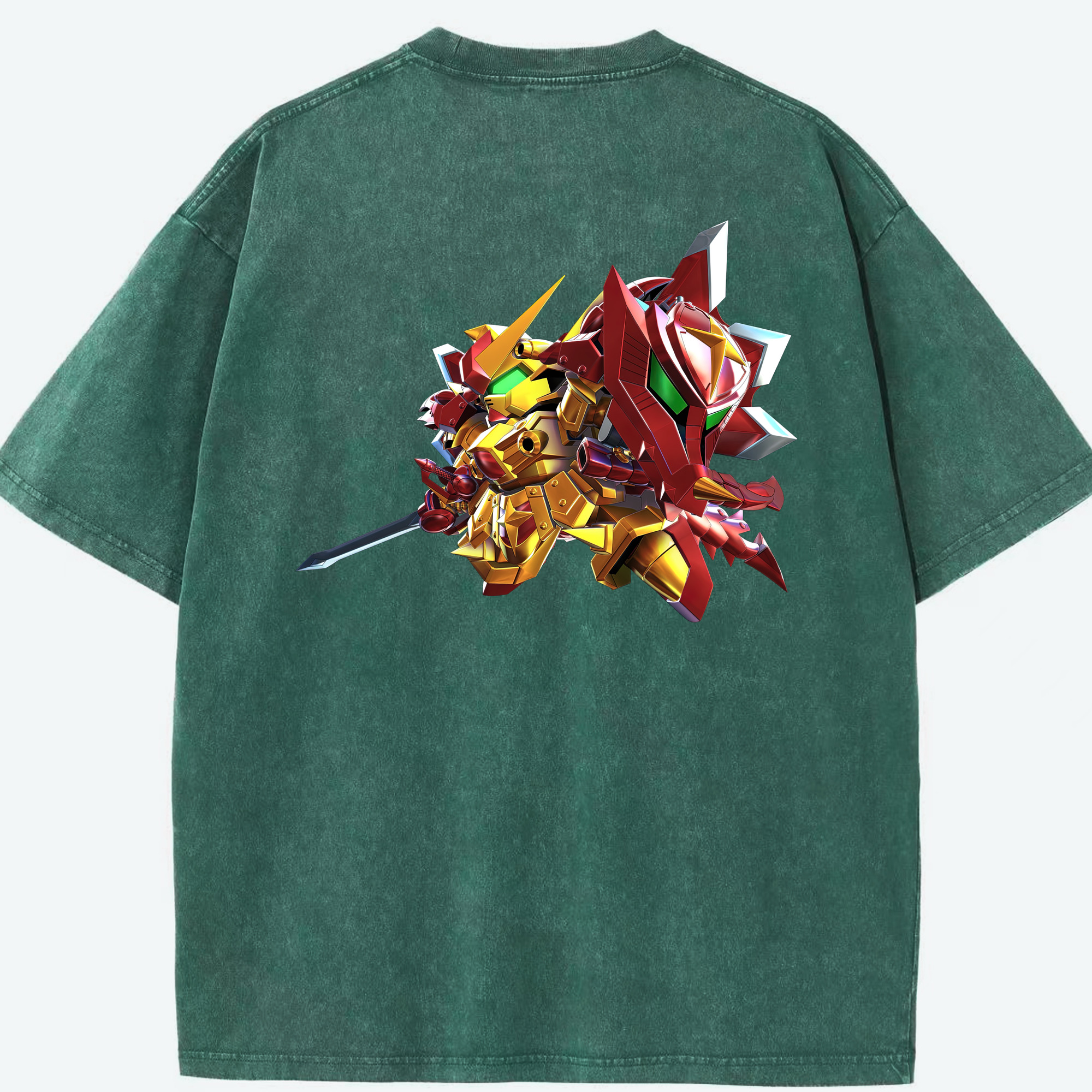 （画像用） 機動戦士ガンダム Mobile Suit Gundam 綿100% ヴィンテージ風 半袖Tシャツ（背面プリント）